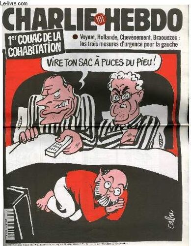 Charlie Hebdo N°259 - 1er Couac De La Cohabitation Vire Ton Sac A Puces Du Pieu !