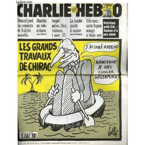 Charlie Hebdo N°167 - Les Grands Travaux De Chirac