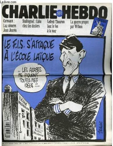 Charlie Hebdo N°111 - Le F.I.S S'attaque A L'ecole Laique Les Arabes Me Piquent Toutes Mes Idees !!
