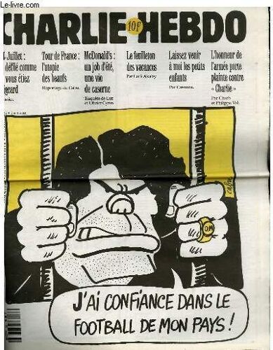 Charlie Hebdo N° 55 - J'ai Confiance Dans Le Football De Mon Pays