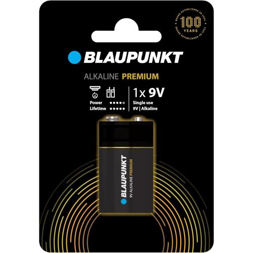 BLAUPUNKT Pile Alcaline PREMIUM 9V 6LR61 Idéale Jouets, Radio Torches