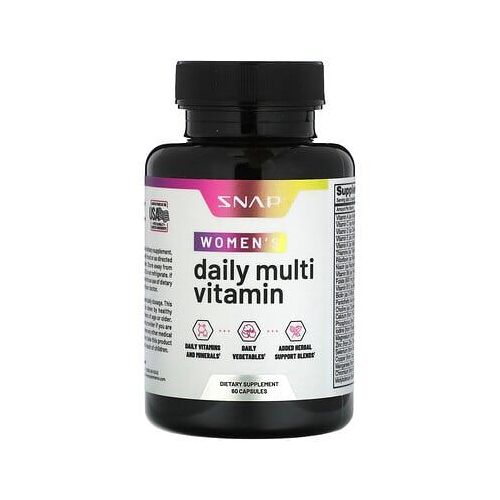 Snap Supplements Multivitamines Quotidiennes Pour Femmes, 60 Capsules 