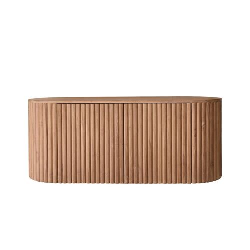 Meuble De Salle De Bain Suspendu En Teck Massif 140 Cm