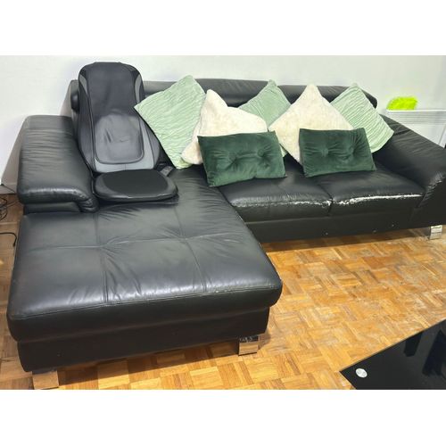Canapé d'angle cuir avec quelques défauts à vendre