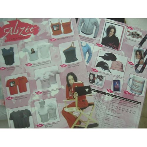 Alizee (Époque Mylène Farmer) Plan Media Merchandising 2004 La Boutique Officielle