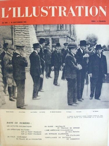 L¿Illustration N° 5039, 30 Septembre 1939. L¿Activité Internationale. Neutralité Suisse. L¿Âme Américaine D¿Aujourd¿Hui