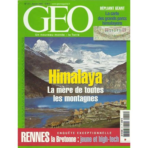 Geo 2005 (N°311) Himalaya, Ma Mere De Toutes Les Montagnes