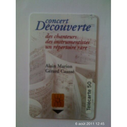 Telecarter 50 Unite Concert Decouverte