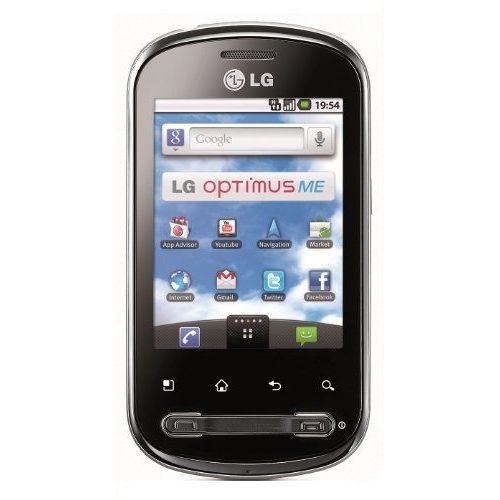 LG P350 Optimus Me - noir, gris foncé