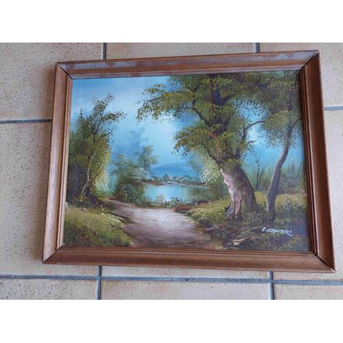 Tableau Peintre Irene Cafieri / Tableau Format 320x420, Cadre 370x480 / Huile, Signé