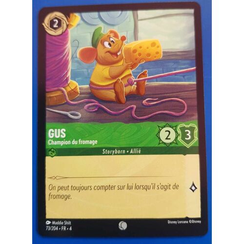 Carte Lorcana Disney (Chapitre 4) Commune (73/204) Gus - Champion Du Fromage