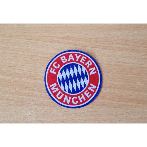 Ecusson En Tissu Fc Bayern Munchen Diamètre 6,5 Cm Thermocollant