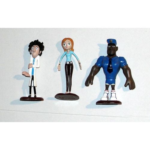 Figurine Tempete De Boulettes Geantes Lot De 3 Personnages Animation Columbia