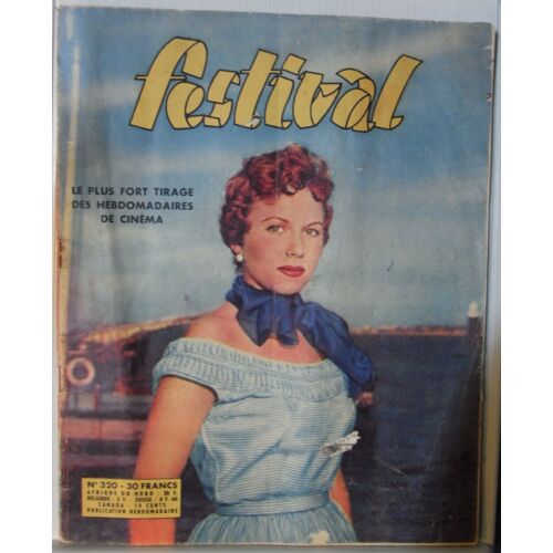 Festival N° 320  De 1955 -  Hebdomadaire De Cinema -  Roman-Photos -