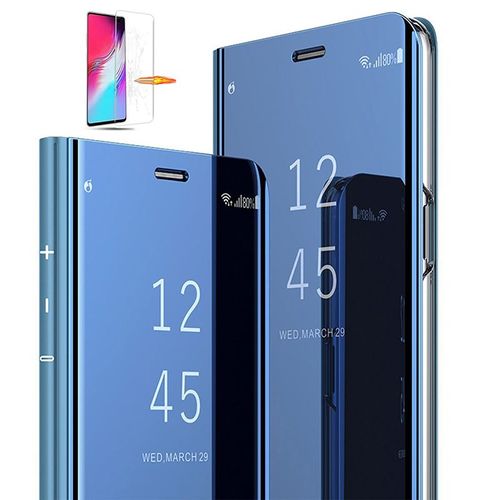 Coque Samsung Note 20, Etui Samsung Note 20 5g, Housse Coque Pour Samsung Galaxy Note 20, Etui À Rabat Antichoc Housse Avec 1 Verre Trempé Pour Samsung Galaxy Note 20 5g Bleu