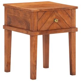 Vidaxl Table De Chevet 40x40x50 Cm Bois D'acacia Massif