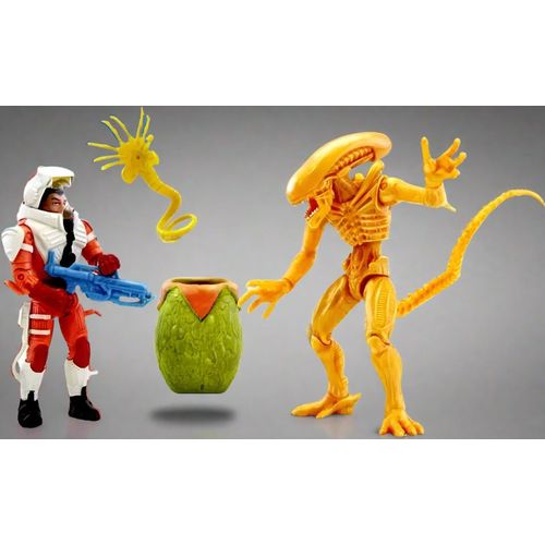Alien Collection Xenomorph Swarm Planetary Attack Gold Alien Action Figure Set