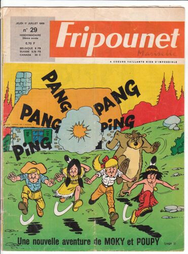 Fripounet Et Marisette N° 29 17 Juillet 1969
