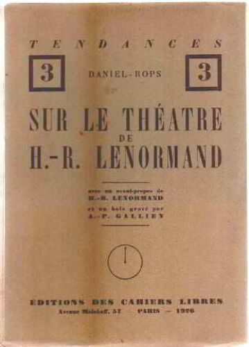 Sur Le Theatre De H-R.  Lenormand