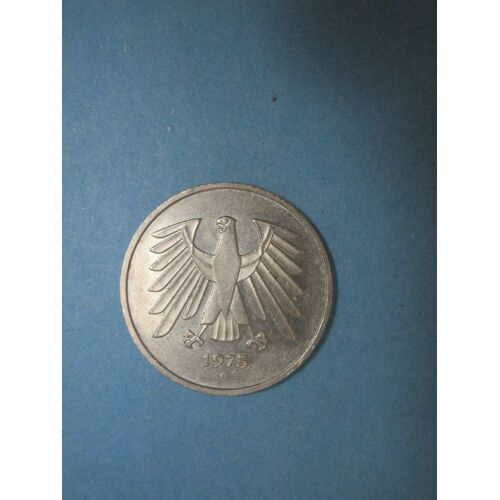 Pièce Allemagne 5 Deutsche Mark 1975 Km#¿140.1