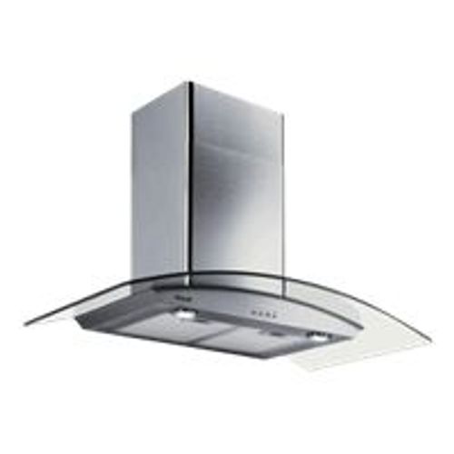 Brandt AD1070X - Hotte - hotte décorative - largeur : 90 cm - profondeur : 50 cm - evacuation & recyclage - acier inoxydable