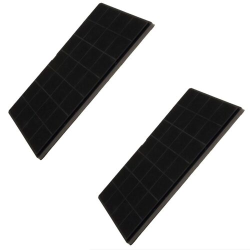 Lot de deux filtres charbon FCHAR 350 x 191 x9mm Hotte (AFCFCAF25X10S 482000008330 )