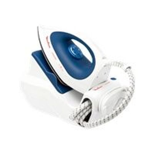 Moulinex Compacteo GM5010E0 - Centrale vapeur - semelle : acier inoxydable - 2135 Watt - blanc/bleu