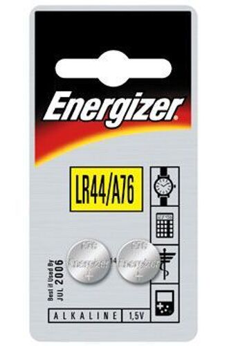 Energizer Pile ``bouton`` LR44/A76 (pack de 2)