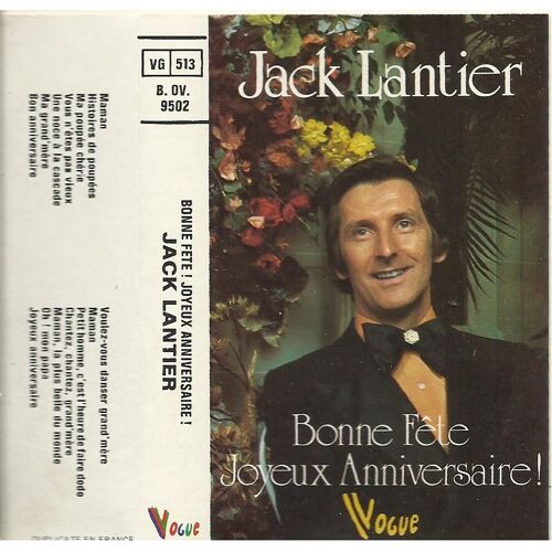 Jack Lantier Bonne Fete Joyeux Anniversaire - Cassette Audio