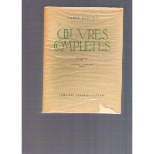 Oeuvres Complètes Tome Vi Aspect De La Biographie Byron