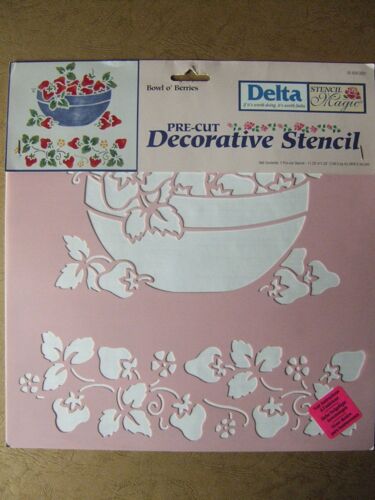 Pochoir " Coupe De Fraises " Delta Stencil Magic