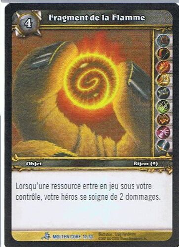 Fragment De La Flamme - Coeur De Magma - Wow - Vf - Rare