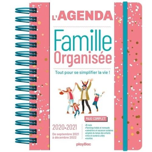 L'agenda De La Famille Organisée - Tout Pour Se Simplifier La Vie ! - Edition 2020-2021