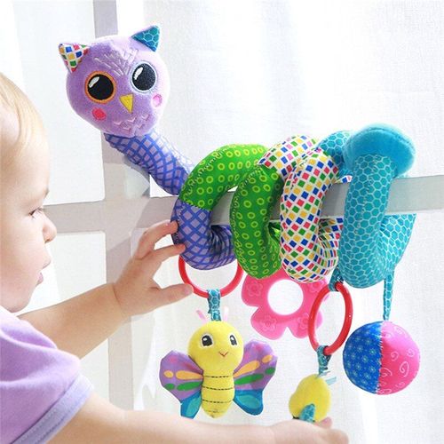 Jouets Pour Nouveau-Né 0-12 Mois, Poussette En Peluche, Berceau, Lit, Hibou, Hochet Éducatif Pour Bébé