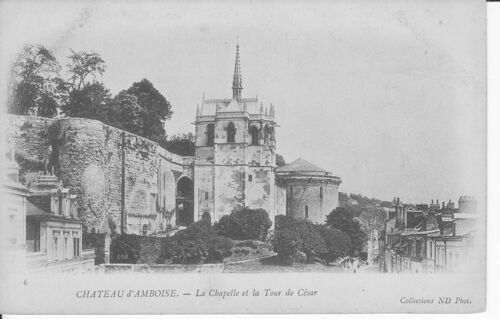 Amboise - La Chapelle Et La Tour De César - Carte Précurseur - Be - Réf 061 669