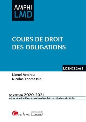 Cours De Droit Des Obligations