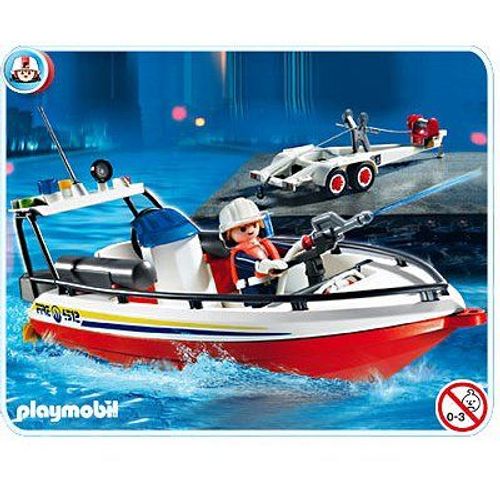 Playmobil City Action 4823 - Bateau De Pompier