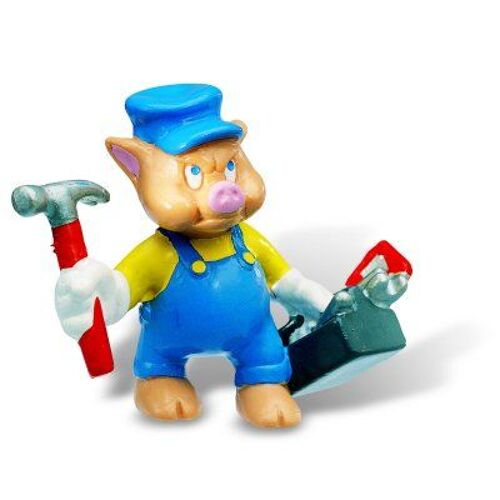 Figurine Les Trois Petits Cochons : Petit Cochon Bricoleur