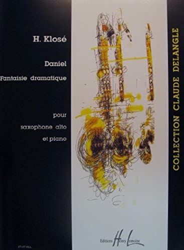 Daniel Fantaisie Dramatique For Alto Saxophone And Piano