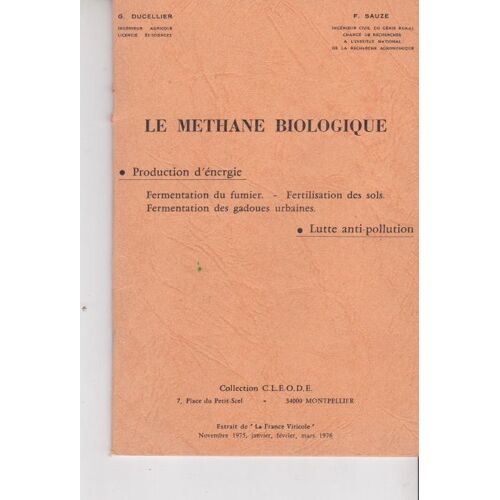 Le Methane Biologique