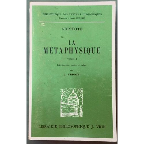 La Métaphysique Tome I De 1981