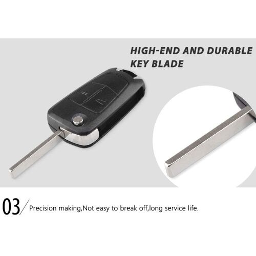 Coque Clé 3 Boutons Compatible Pour Opel Vauxhall Opel Astra H Corsa D Vectra C Zafira Astra Vectra Signum