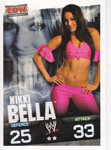 Carte Slam Attax Evolution " Nikki Bella ", À Collectionner