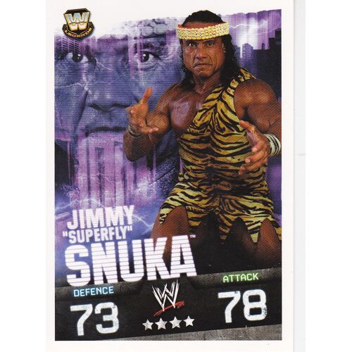 Carte Slam Attax Evolution " Jimmy Superfly Snuka ", À Collectionner