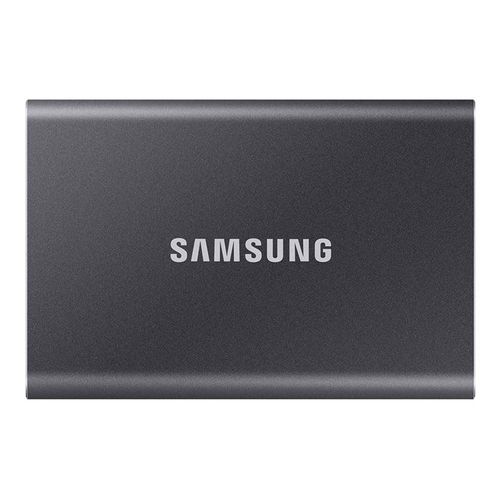 Samsung T7 MU-PC4T0T - SSD - chiffré - 4 To - externe (portable) - USB 3.2 Gen 2 (USB-C connecteur) - AES 256 bits - gris