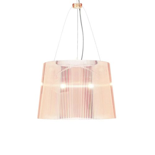 Kartell Lampe À Suspension Gé Ge (Rose - Polycarbonate 2.0 À Partir De Matière Première Renouvelable)
