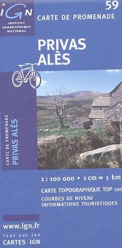 Privas Alès - 1/100 000