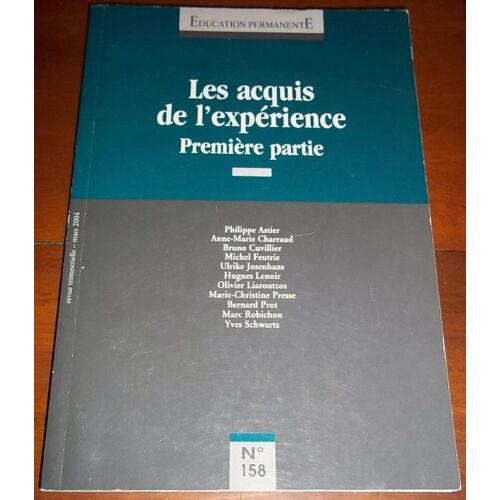 Autre 158 Education Permanente Les Acquis De L'experience
