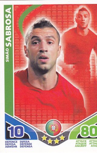 Match Attax Simao Sabrosa Portugal
