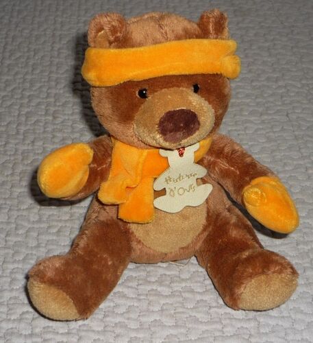 Histoire D'ours Ours Bonnet Écharpe Peluche Doudou 18 Cm